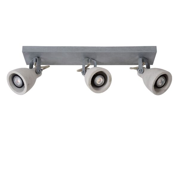 CONCRI-LED Spot 3xGU10/5Wincl 320LM 3000K  Grey