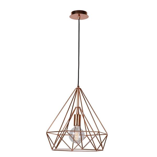 RICKY Pendant E27 D37,5 H39cm Red Cupper