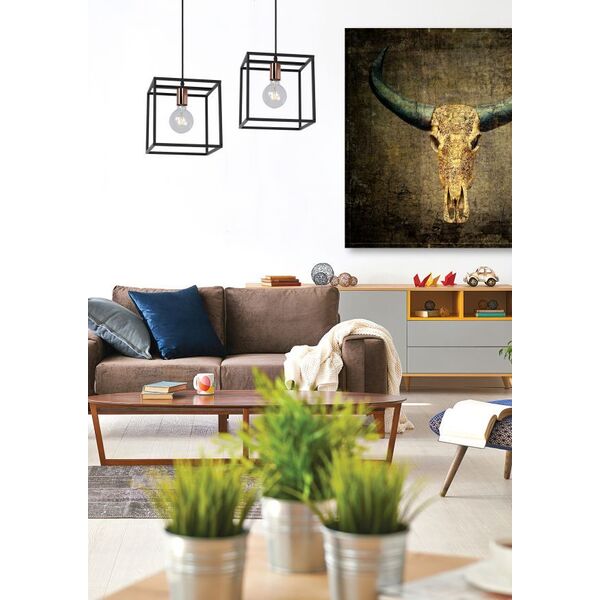 ARTHUR Pendant E27 25/25/25cm Black