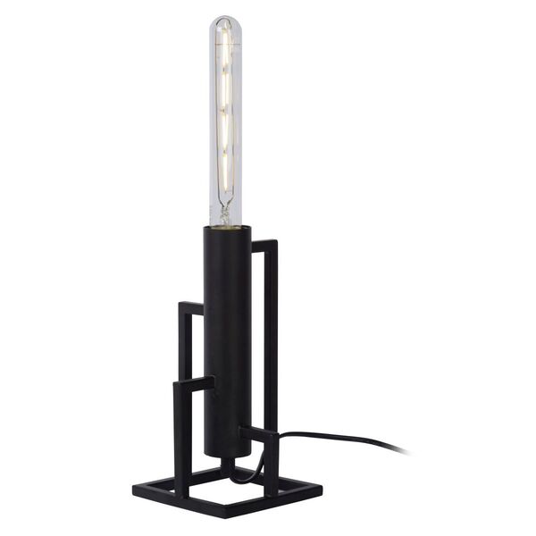 ZILDA Table Lamp E27/40W L12 W12 H25cm Black