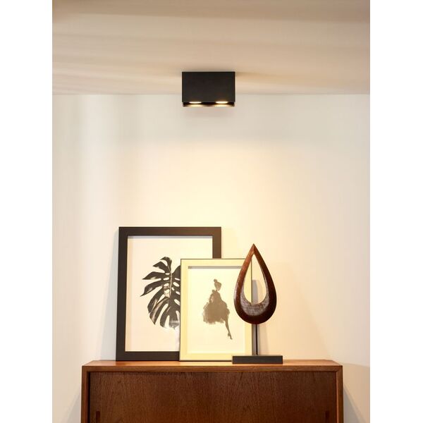BODI Ceiling Light Square 2xGU10 excl Black
