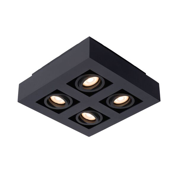 XIRAX Ceiling Light 4xGU10/5W LED DTW Black
