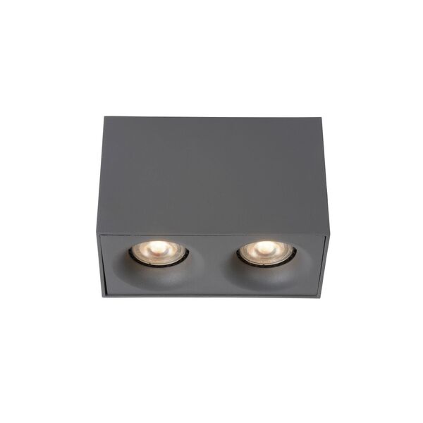BENTOO-LED Spot Gu10/5W L16.5 W8 H11cm Grey