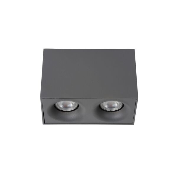 BENTOO-LED Spot Gu10/5W L16.5 W8 H11cm Grey