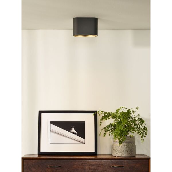 BENTOO-LED Spot Gu10/5W L16.6 W6 H11cm Grey