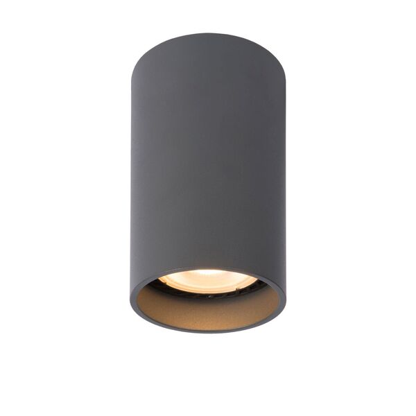 DELTO LED Round GU10/5W Ø5.5cm DTW H10cm Grey