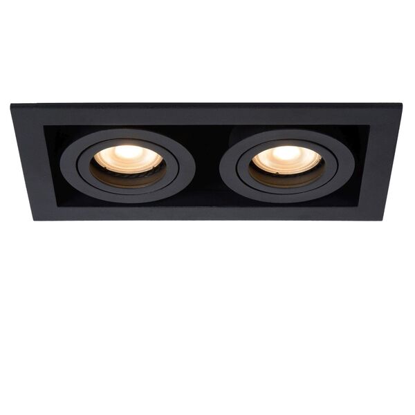 CHIMNEY Recessed spotlight  2x GU10/50W  Black