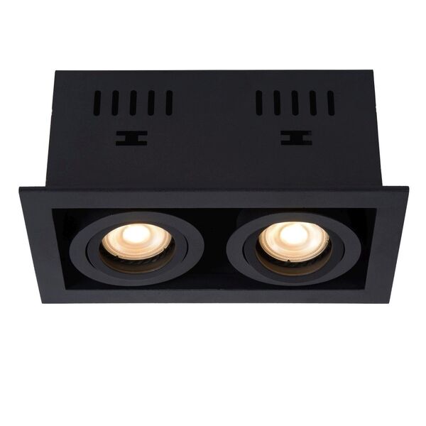 CHIMNEY Recessed spotlight  2x GU10/50W  Black