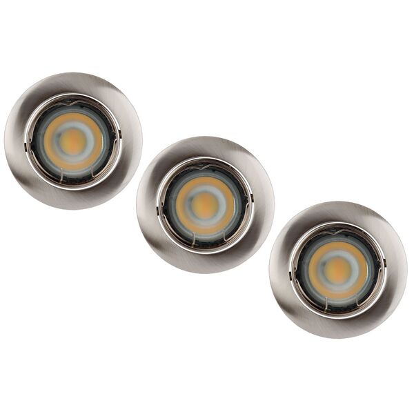 Spot Built-in Round LED 3xGU10/5W dimm 3000K Ø8,1cm