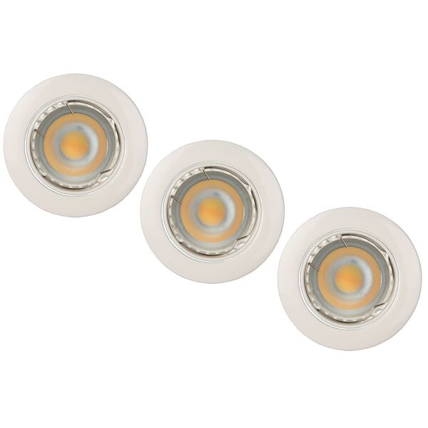 Spot Built-in Round LED 3xGU10/5W dimm 3000K Ø8,1cm
