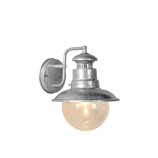 FIGO wall light IP44 E27 L24 W21 H27cm Galvaized