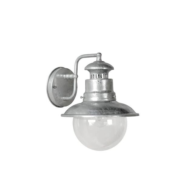 FIGO wall light IP44 E27 L24 W21 H27cm Galvaized