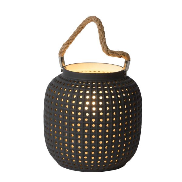 SAFIYA Table lamp E14 25W H16.4cm Dark Grey
