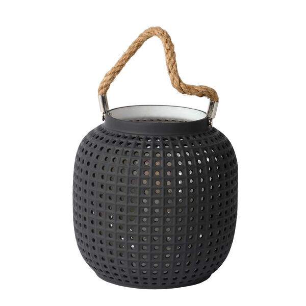 SAFIYA Table lamp E14 25W H16.4cm Dark Grey