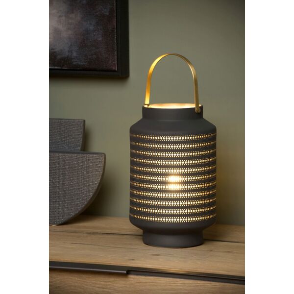 JAMILA Table Lamp E14 25W H24.5 cm Dark Grey