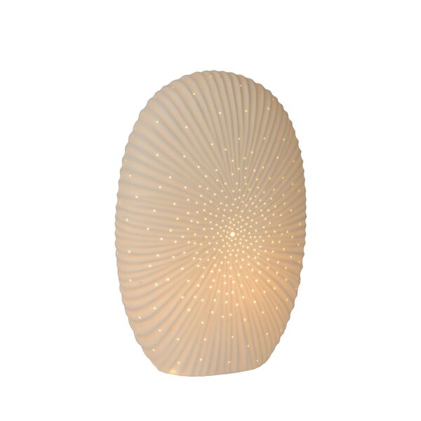 SHELLY Table lamp E14/25W H32.6cm Porcelain White