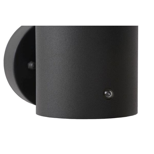 SOLID Wall Light IP54+ Sensor E27 H25 W15cm Anthra