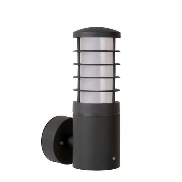 SOLID Wall Light IP54+ Sensor E27 H25 W15cm Anthra