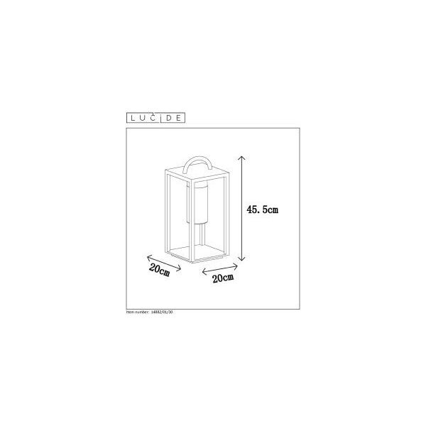 GLIMMER portable Outdoor Light E27 Black