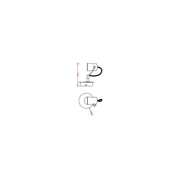 SAMBA Spot LED GU10 5W incl 3000K D10 H15cm Whit
