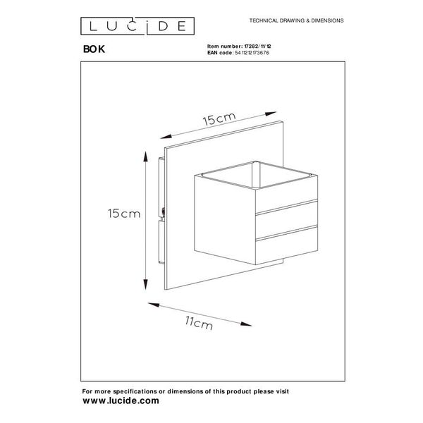 BOK 69 Wall light 1xG9/40W excl. Satin chrome