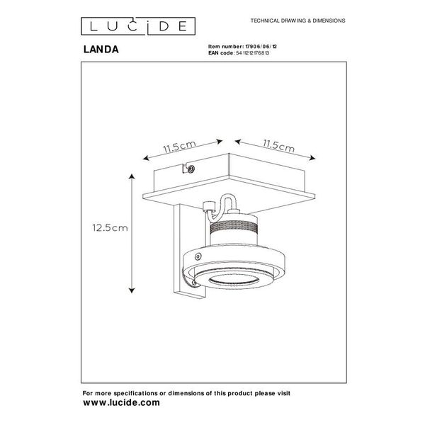 LANDA II SpotLED 5W DTW Alumin