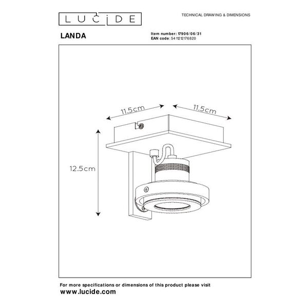 LANDA II SpotLED 5W DTW White