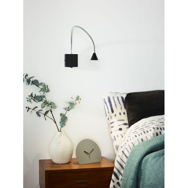 BUDDY Wall Light LED 3W flex L54 (8x8x2,5cm) Black