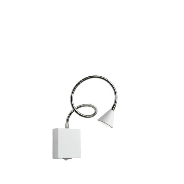 BUDDY Wall Light LED 3W flex L54 (8x8x2,5cm) White