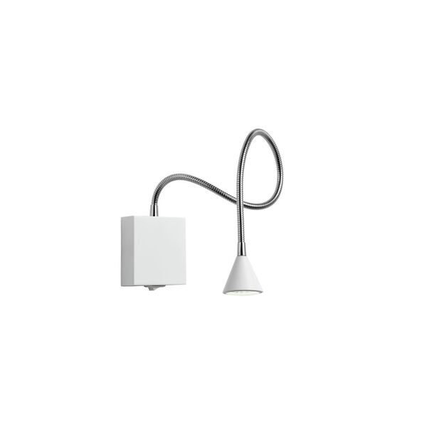 BUDDY Wall Light LED 3W flex L54 (8x8x2,5cm) White