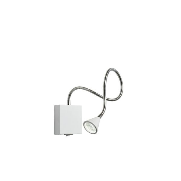 BUDDY Wall Light LED 3W flex L54 (8x8x2,5cm) White