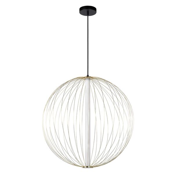 CARBONY Pendant Ø 60cm Int LED 10W/3000K Brass