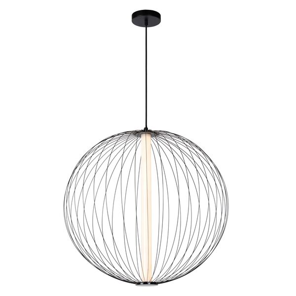 CARBONY Pendant Ø 60cm Int LED 10W/2700K Black