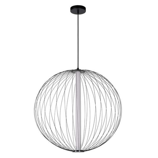 CARBONY Pendant Ø 60cm Int LED 10W/2700K Black