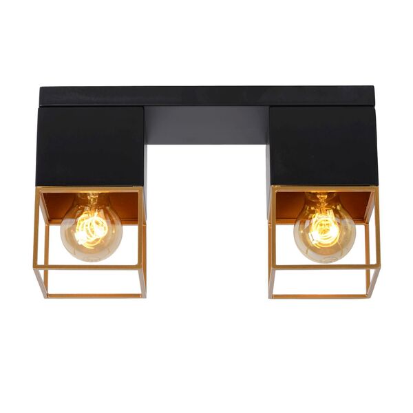 RIXT Ceiling light 2xE27/40W Black/Gold