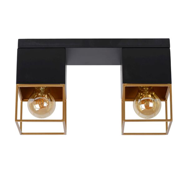 RIXT Ceiling light 2xE27/40W Black/Gold