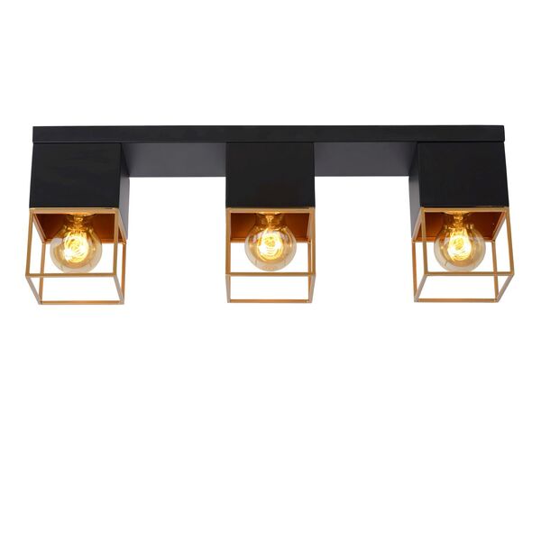 RIXT Ceiling light 3xE27/40W Black/Gold