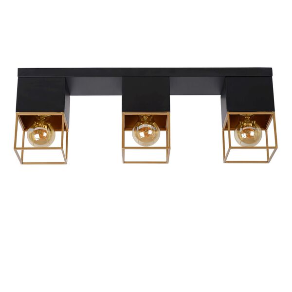 RIXT Ceiling light 3xE27/40W Black/Gold