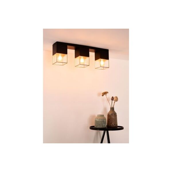 RIXT Ceiling light 3xE27/40W Black/Gold