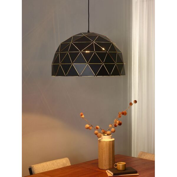 OTONA Pendant 3x E27/60W Ø60cm Black