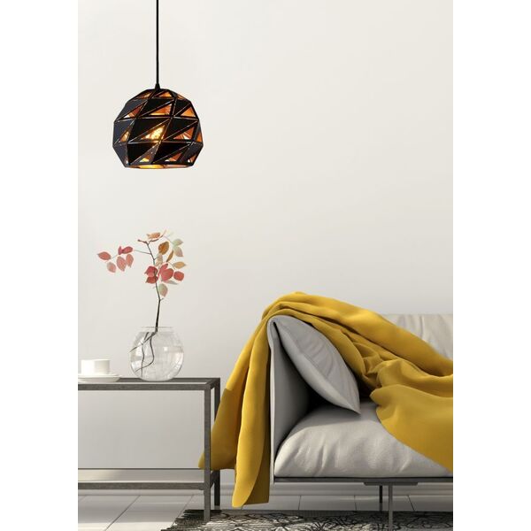 MALUNGA Pendant E27 Ø25cm Black/Gold