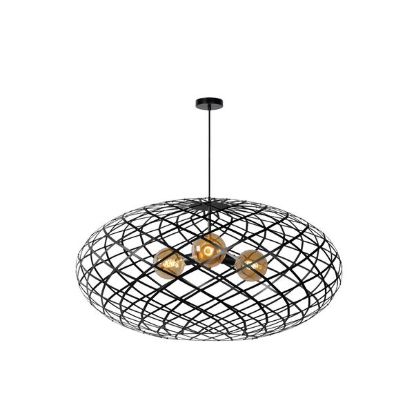 WOLFRAM Pendant 3x E27 Ø 99cm Black