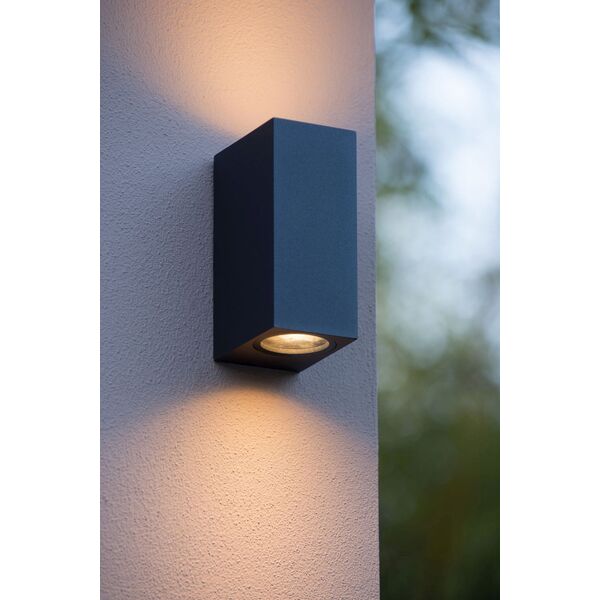 ZORA-LED Wall Light 2xGU10/5W L9 W6.5 H15cm Black