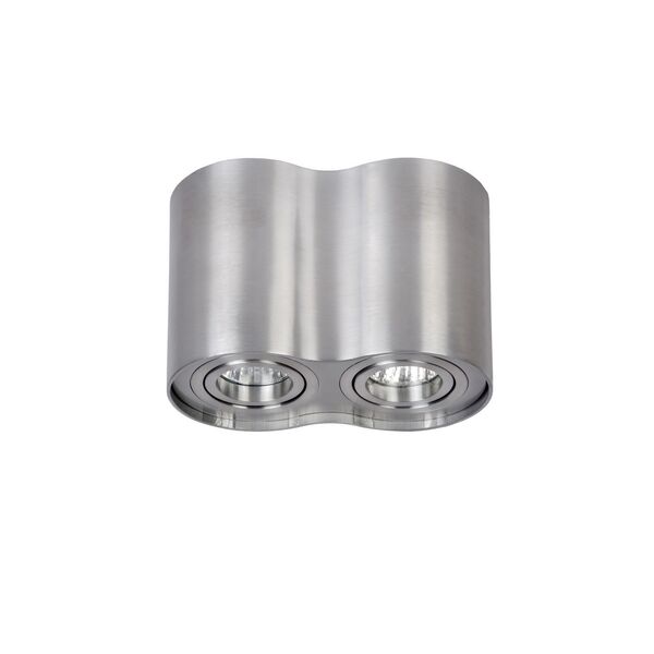 TUBE Spot 2xGU10 excl Round Alu