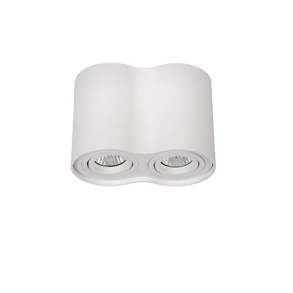 TUBE Spot 2xGU10 excl Round  White