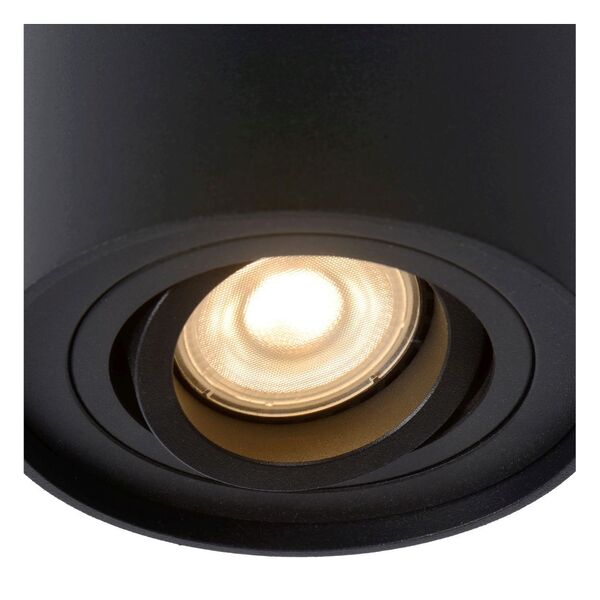 TUBE Spot Round GU10 D9.6 H12.5cm Black