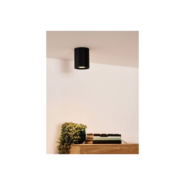 TUBE Spot Round GU10 D9.6 H12.5cm Black