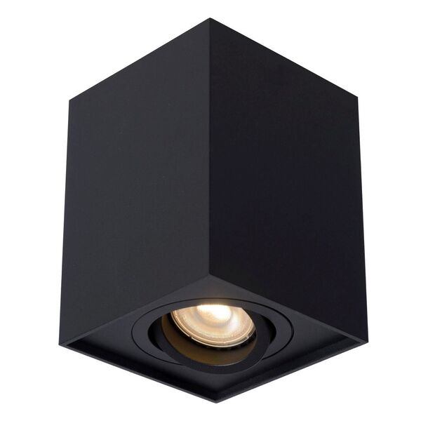 TUBE Spot GU10 built upSquare 9.6/9.6/12.5cm Black
