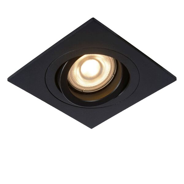 TUBERecessed Downlight Square Ø9.2cm Black