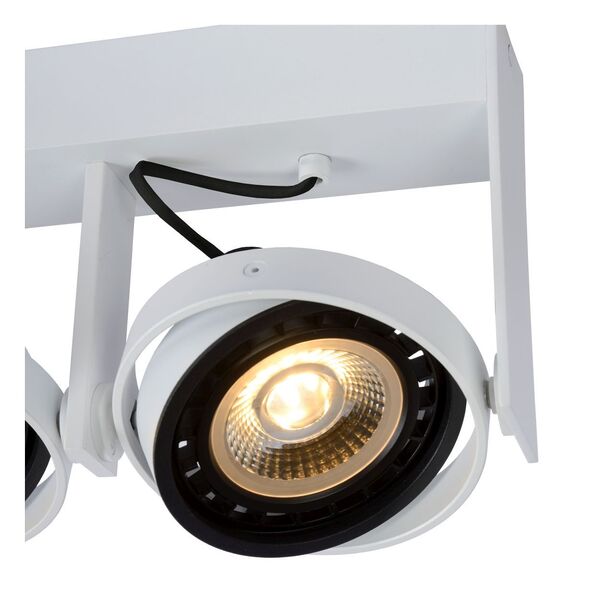 GRIFFON Ceiling spotlight Dim-to-warm 2xGU10 12W W